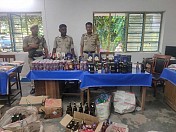 Illegal Liquors seized by Amtali PS Police